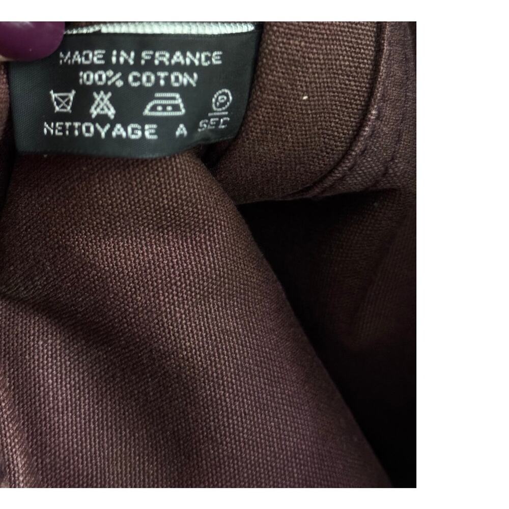 Authentic Vintage Hermes Canvas Herline PM‎ Small Tote - Picture 6 of 16